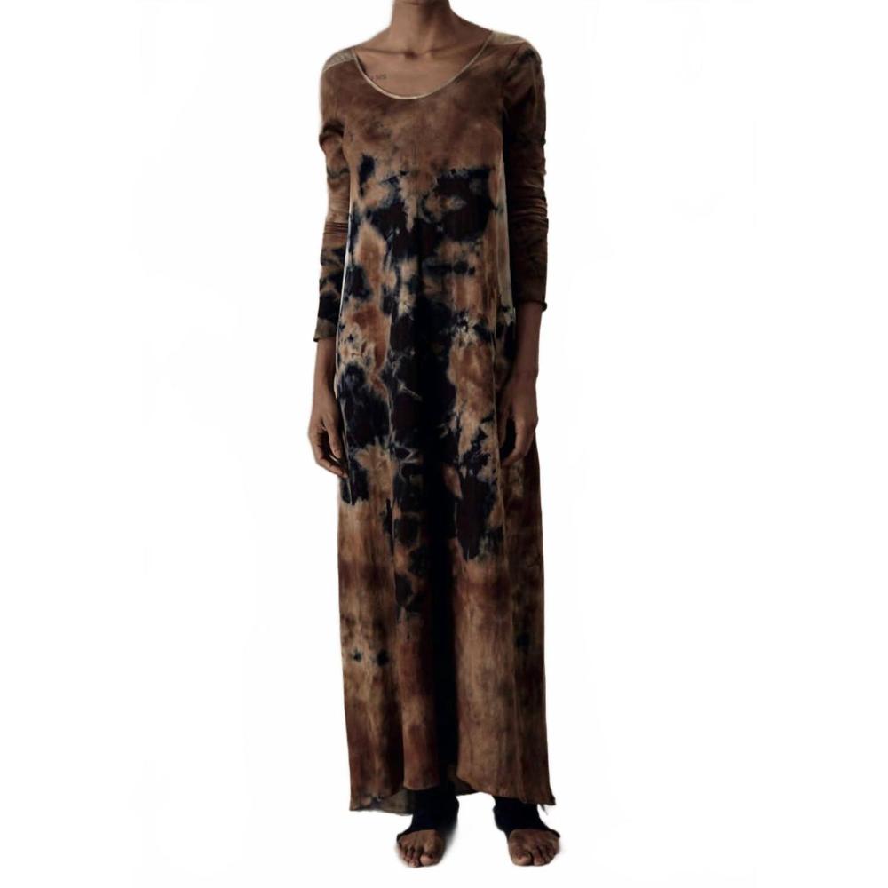 NEW GILDA MIDANI duo dress with long sleeves in dark planet